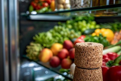 Augmentez la durée de vie de vos aliments avec un bouchon de liège dans le frigo